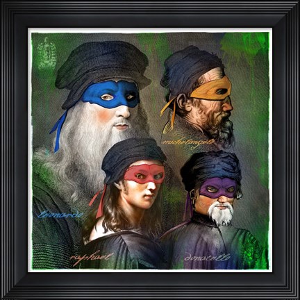 Framed Original Heros Print