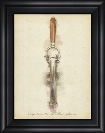 Framed Late 1800s Drinking Device Print