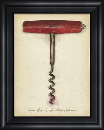 Framed Red Wood Handle CS Print