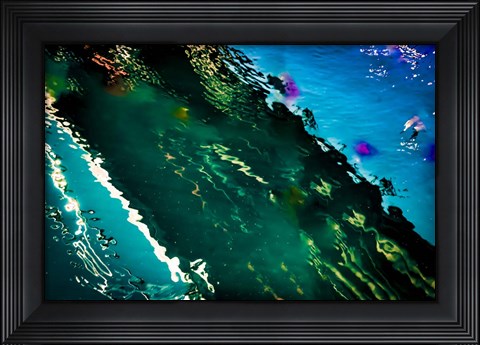 Framed Painted on Water 03 Print