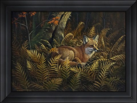 Framed Bed of Ferns Print