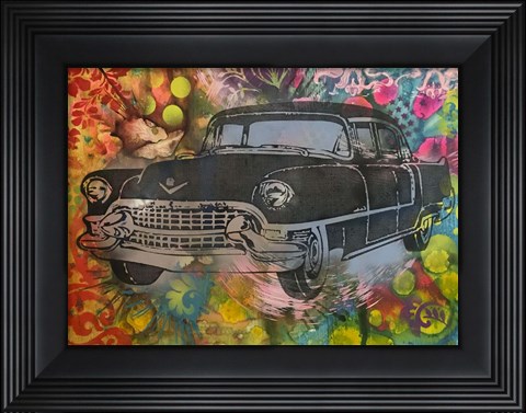 Framed 55 Cadillac Print