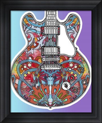 Framed Gibson ES-335 Print