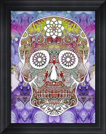 Framed Sugar Skull Print