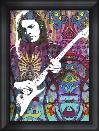 Framed David Gilmour Print