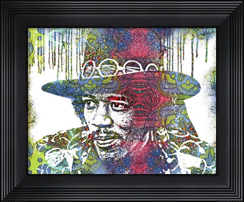 Framed Jimi Drip VIII Print