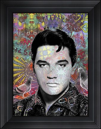 Framed King Elvis Print