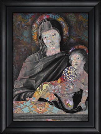 Framed Madonna And Child Print