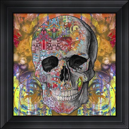 Framed Smile Skull Print