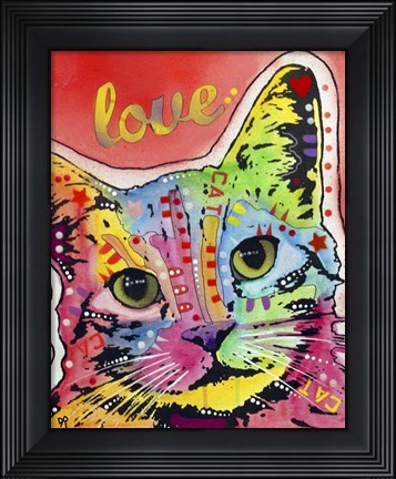Framed TiltCat Love Print