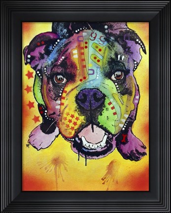 Framed Baby Bulldog Print