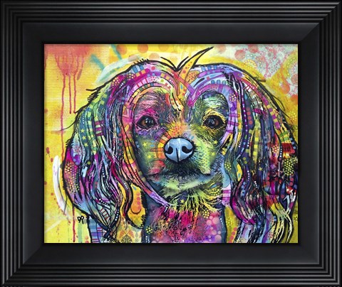 Framed Chinese Crusted Print