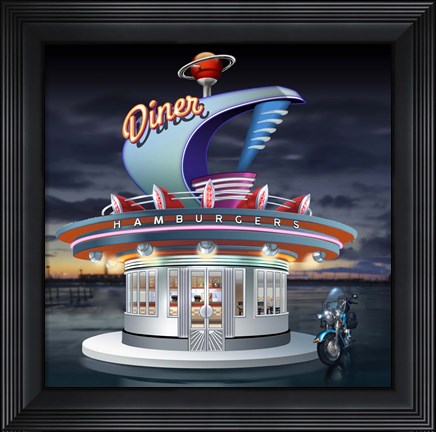 Framed Diner Print