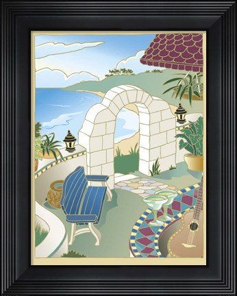 Framed Drinks in the Tropics Print