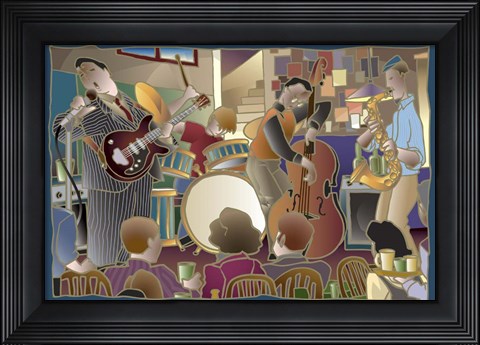 Framed Jazzband 2 Print