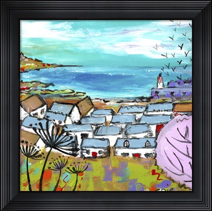 Framed Birds Over Cullen Scotland Print