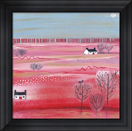 Framed Calmness Of Summer In Scotland Print