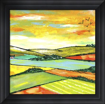 Framed Scottish Citrus Fields Print