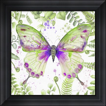 Framed Botanical Butterfly Beauty 3 Print