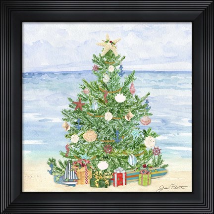 Framed Coastal Christmas B Print
