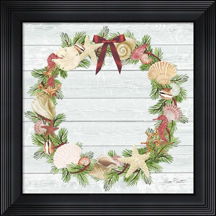 Framed Coastal Christmas D Print