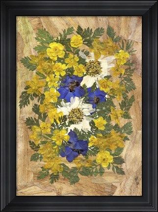 Framed Flower Fantasy 4 Print