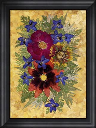 Framed Flower Fantasy 5 Print