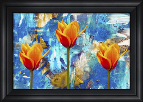Framed 3 Tulips Print
