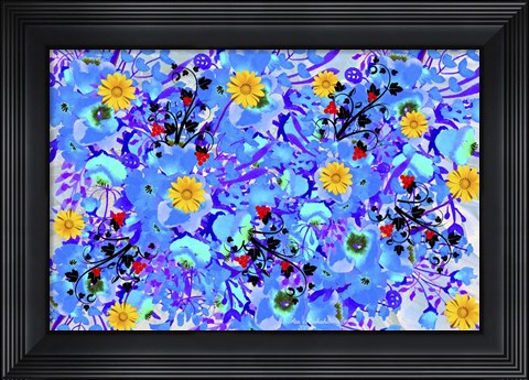 Framed Garden Of Colors Print