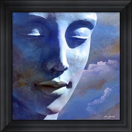 Framed Statue Face Print