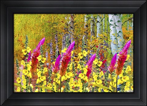 Framed My Garden 4 Print