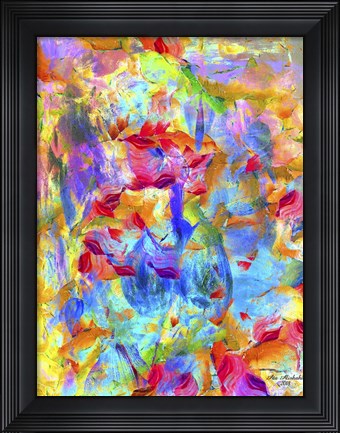 Framed Sea Of Colors 3 Print