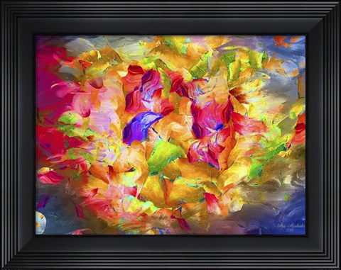 Framed Sea Of Colors Print