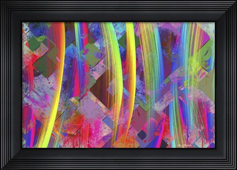 Framed Colorful Emotion 2D Print