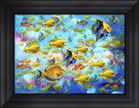Framed Fish World Print