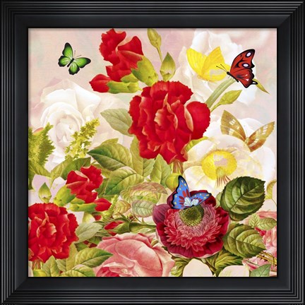 Framed Forest Of Flowers Print