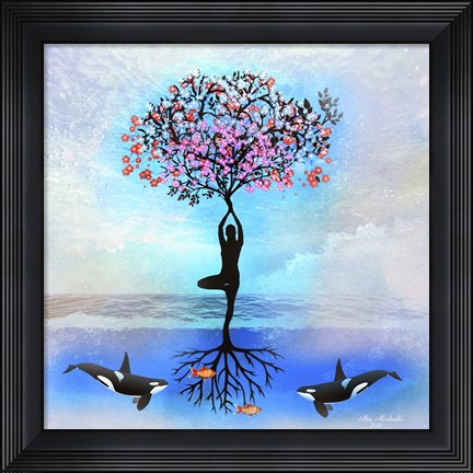 Framed Mother Nature And Us Print