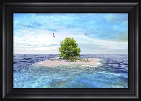 Framed My Island Print