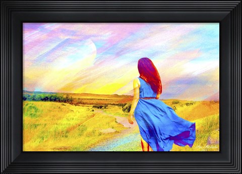 Framed Take Me Away To Unknown Print