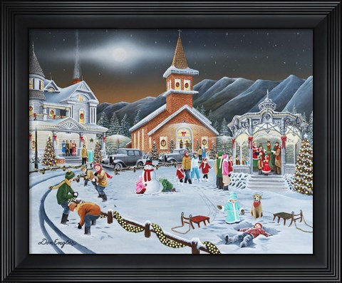 Framed Christmas Eve Print