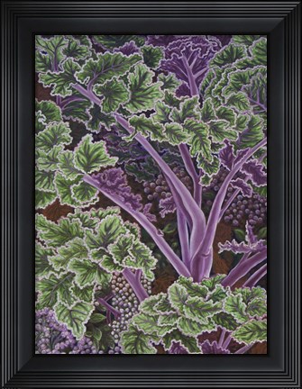 Framed Cabbage Stalks Print