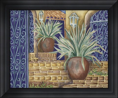 Framed California Pots Agave Print