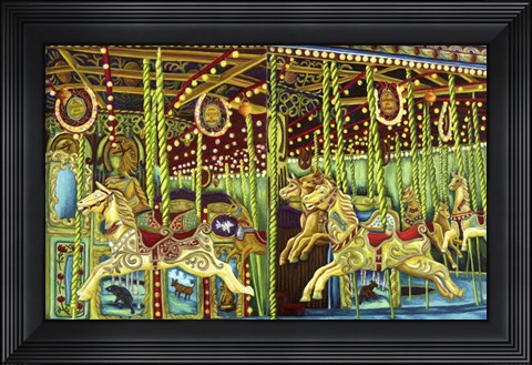 Framed Carousel Esther Sam Sally Print