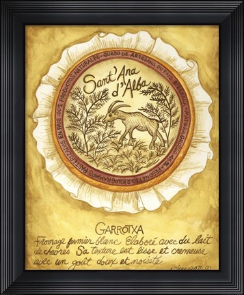 Framed Cheese Garrotxa Print