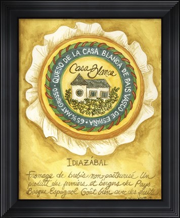 Framed Cheese Idiazabal Print