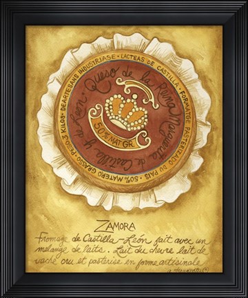Framed Cheese Zamora Print