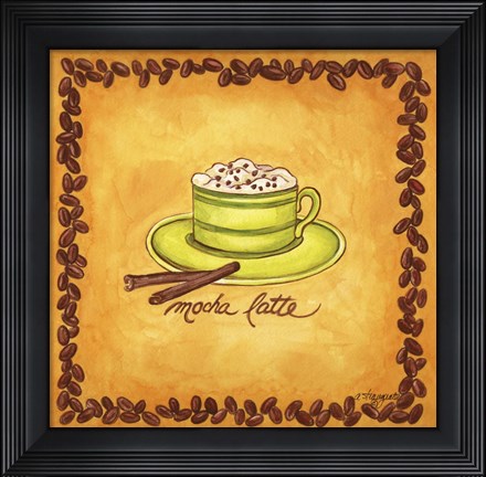 Framed Coffees Mocha Latte Print