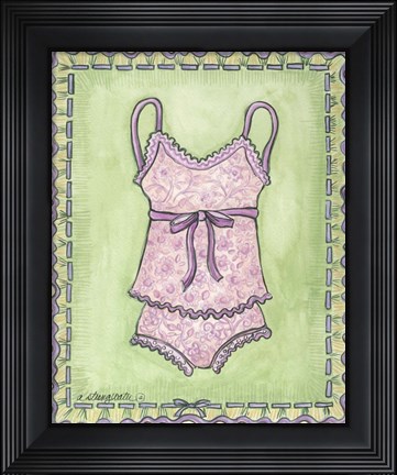 Framed Lingerie Pink Cami Set Print