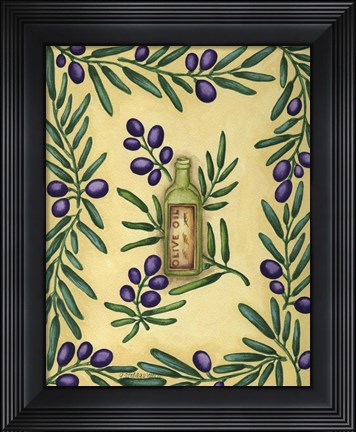 Framed Olive Oil English Print