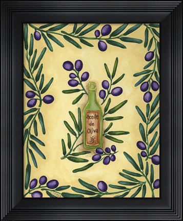 Framed Olive Oil Spanish Print